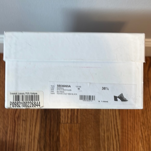 See By Chloe Black and Brown Mules with Gold Chain Detail - Picture 5 of 7